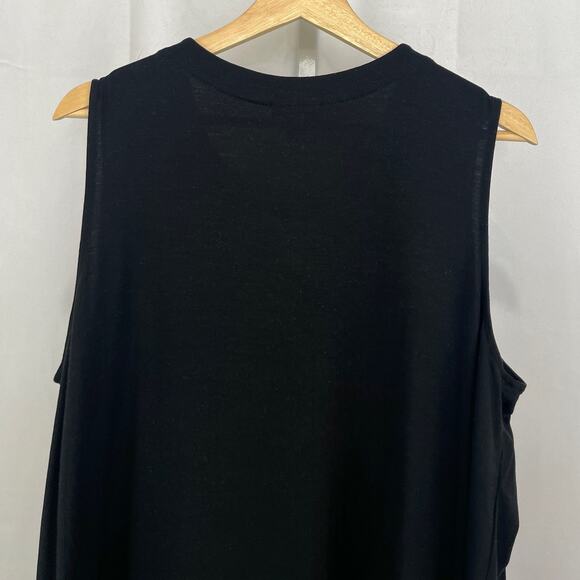 J. JILL Wearever Sleeveless Tank Top Pullover Stretch Rayon Jersey Black Size XL - Picture 7 of 11